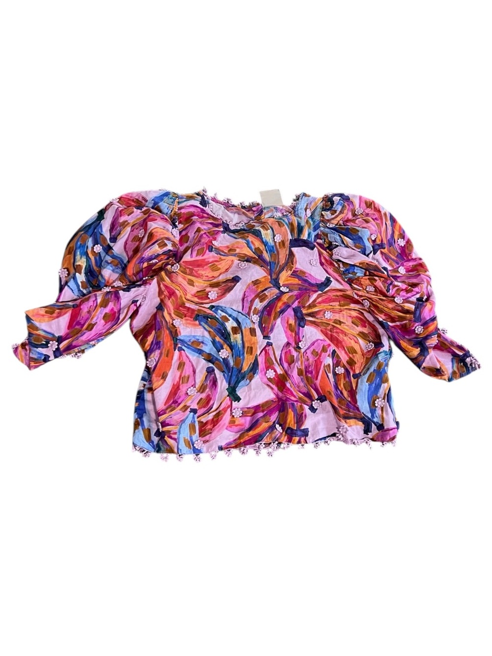 Farm Rio colored-bananas blouse - Picture 2 of 5